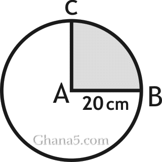 Waec BECE 1994 mathematics Objective test. q23