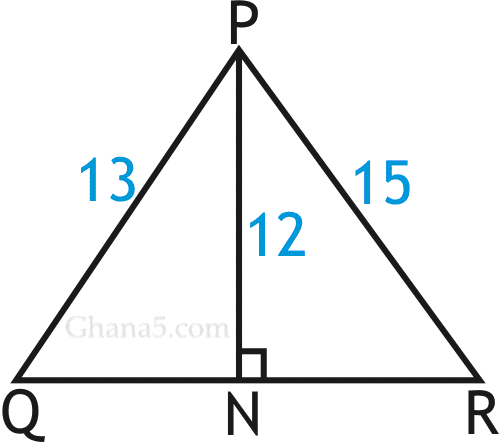 BECE math exam past question. 1995 multiple choice question 19.