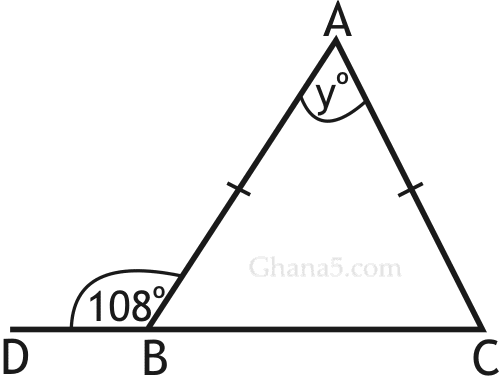 Waec BECE final maths exams. 1995 question 40, Objective Test.